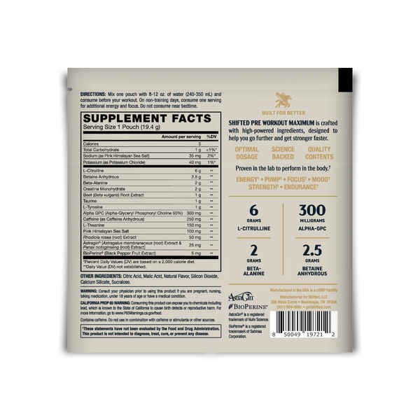 Pre-Workout Sampler (6 Pack)