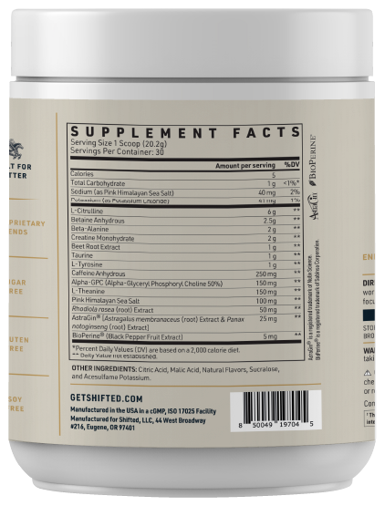 Premium Formula Pre Workout